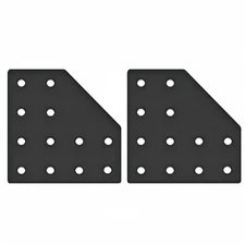 8pcs 12 Hole Aluminum L 90° Joining Plate Connectors For 2040 Aluminum Extrusion