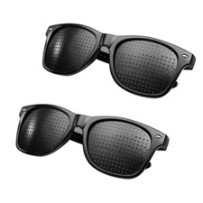 2 Pair Small hole Glasses Eyes Correction Exercise Eyesight Care Improvement NEW