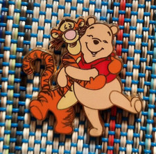 2003 DLR Tigger and Pooh & Friends Hugging Cast Member Lanyard Disney Pin 23175