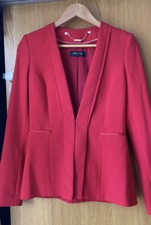 Guess By Marciano Size S Designer Blazer Jacket Red Formal Elegant Quality