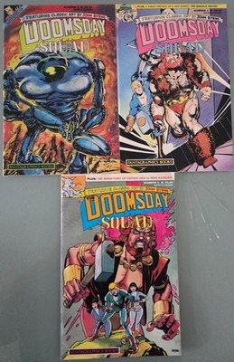 THE DOOMSDAY SQUAD SET OF 3 ISSUES (1986) FANTAGRAPHICS COMICS JOHN BYRNE!