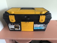 19" Tool Box With Tiling/Bricklayer Tools. Garage Clearance