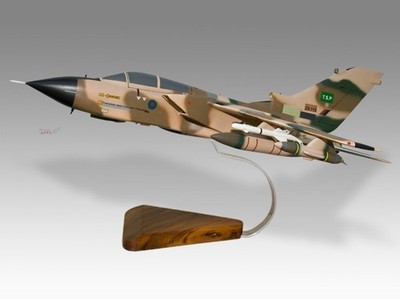 Panavia Tornado Royal Air Force RAF Solid Mahogany Wood Handmade Airplane Model
