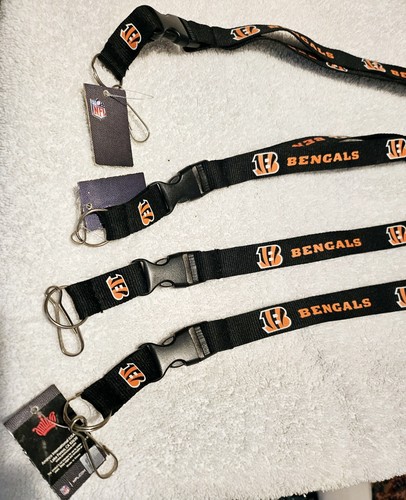 4 Cincinnati Bengals Logo Lanyards with Detachable Clip ID - Key Chain - Bild 2 von 2