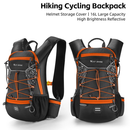 16L Reflective Bike Riding Backpack For Outdoor Camping - Picture 4 of 19