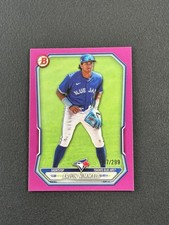 2026 Bowman ARJUN NIMMALA Fuchsia Border Prospect /299 #BP-67 Toronto Blue Jays