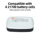 4-cell 21700 Battery Box Mobile Power Bank Case Outdoor Light 4-level Dimming