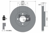 2 PCS Bendix Braking BDS2005 Brake Disc