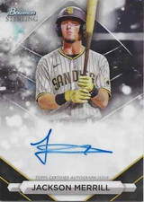 2023 Bowman Sterling Jackson Merrill Auto #PA-JML Padres