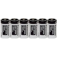 Panasonic Industrial CR123A Lithium Battery 3V - 6 Pack