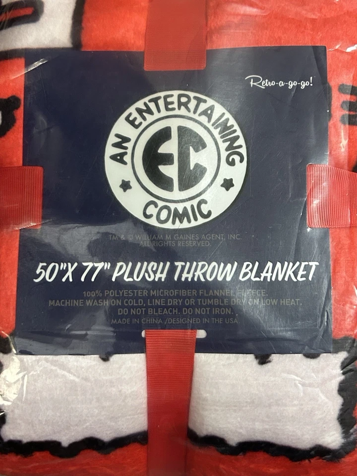 Manta de peluche retro oficial EC Comics 50x77 a Go-go Tales From The Crypt Foto 4 de 4