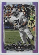 2014 Topps Chrome Retail Purple Refractor Justin Tuck #3 0a1