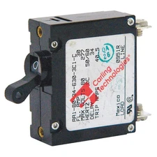 CARLING TECHNOLOGIES AA1-B0-34-650 -5D1-I Circuit Breaker,50A,Magnetic,125VAC 10