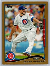 2014 topps baseball series 2 blake parker gold 65/2014 #391