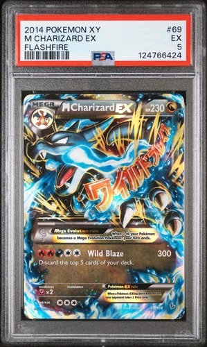 2014 POKEMON XY FLASHFIRE #69 M CHARIZARD EX PSA 5