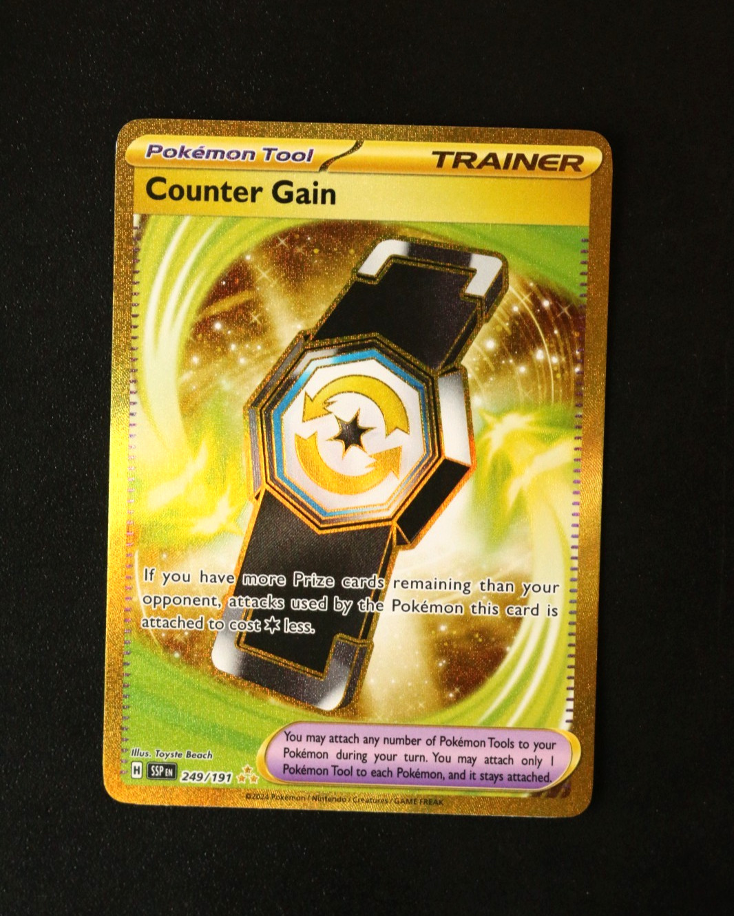 Pokémon Card TCG - Counter Gain 249/191 - Surging Sparks - Hyper Rare - NM ⭐