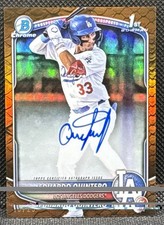 Eduardo Quintero Bowman Chrome 2025 Orange /25 Auto