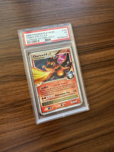 2009 POKEMON PLATINUM SUPREME VICTORS #143 CHARIZARD G LV.X-HOLO PSA 5