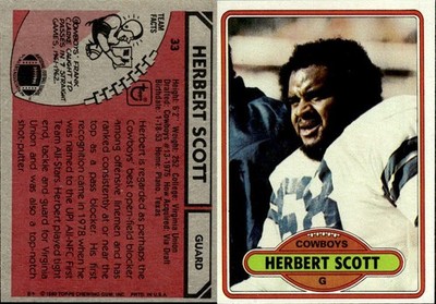 1980 Topps #33 Herb Scott RC ROOKIE NMMT