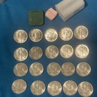 Roll of 20 - 1987 $1 American Silver Eagles Gem BU 20 Ounces Total Better Date