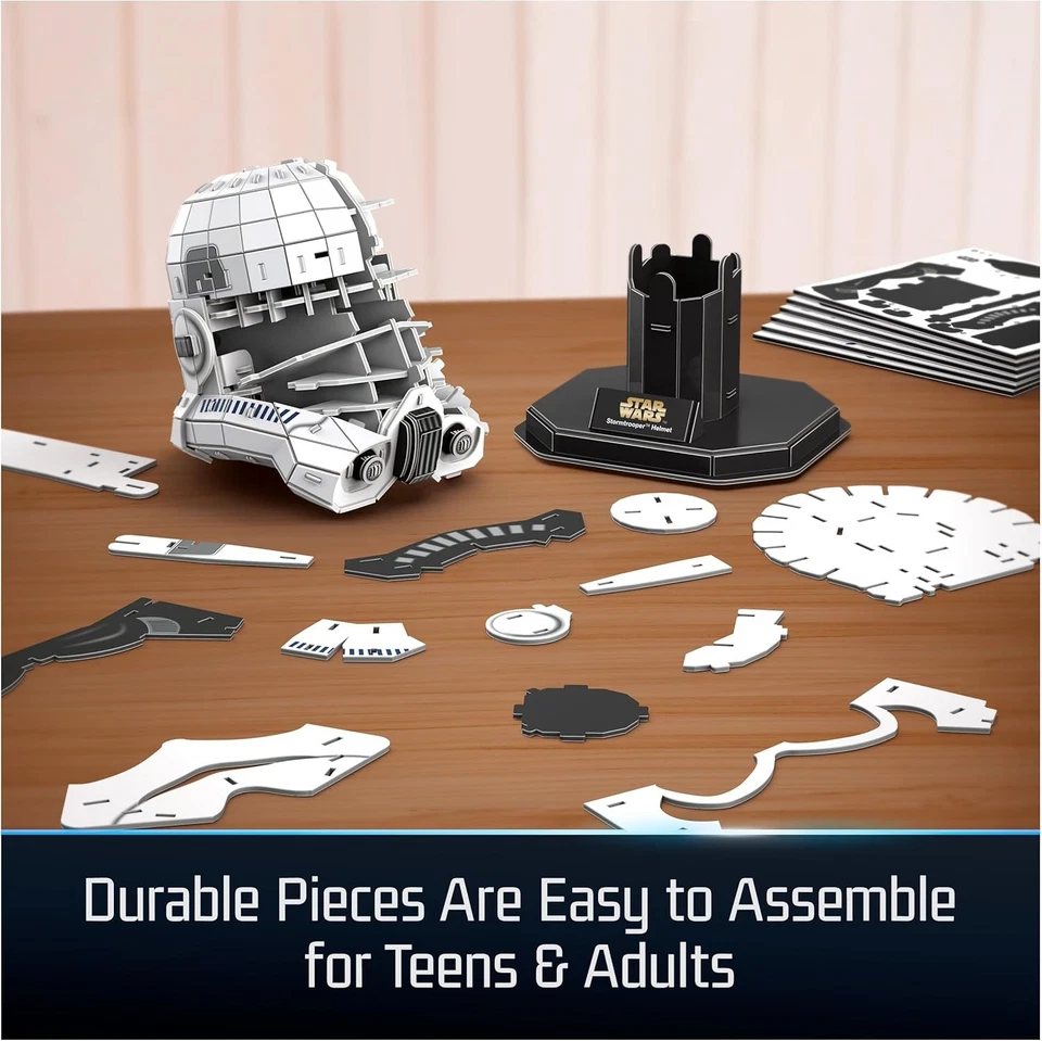 4D Build, Casco Star Wars Stormtrooper Talla Única, 121 Piezas  Foto 4 de 4