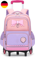 Amythe Schulranzen Mit Rollen FüR MäDchen, Schulrucksack 1.-5. Klasse Lila | Tro