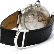 CARTIER Pasha 38 Grid Steel Automatic Mens Watch W3104055 Polished BF589383 5