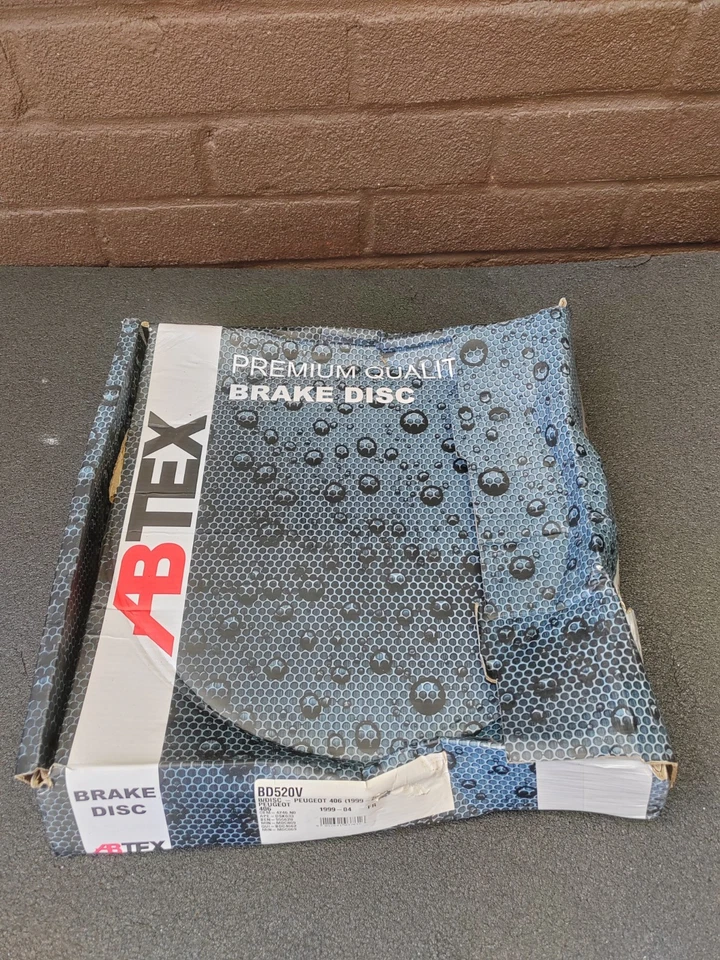 2x Discos de freno nuevos para Peugeot 406 eje delantero Abtex BD520V Foto 4 de 4