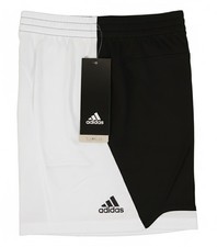 Adidas Toddler Boys Colorblock Climalite Shorts in White/Black, Size 2T, AH5417