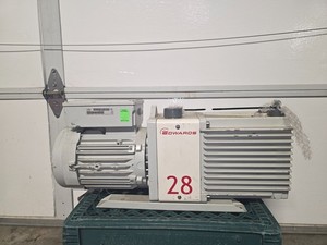 Edwards E2M28 Rotary Vacuum Pump 21 CFM w/ 1.2 HP Motor 240V