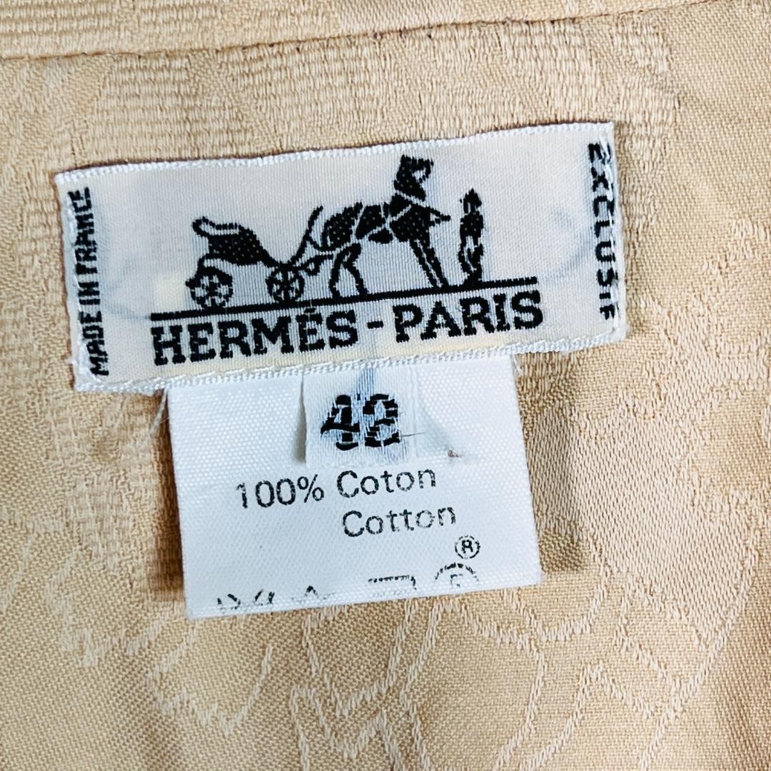 【HERMES】Authentic  Rare Python Jacquard Blouse 42… - image 11