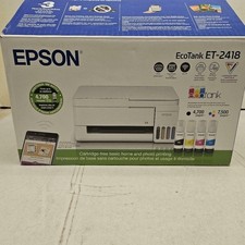 Epson ET-2418 Wired  Wireless EcoTank Inkjet Multifunction Printer - Color