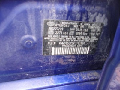 AC Compressor VIN C 8th Digit Hev Fits 17-22 IONIQ 512337
