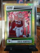 2022 Score Creed Humphrey #114 Gold Dots /225 Kansas City Chiefs 