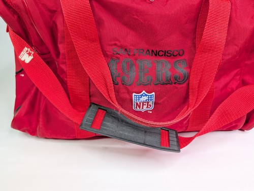 Vintage 90’s Starter San Francisco 49ers Red 20" Duffle Bag NFL Football - Picture 2 of 12