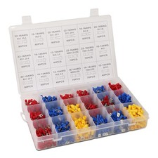 1200PCS WIDE GAUGE ASSORTMENT INSULATED WIRE TERMINAL CONNECTORS ASSORTMENT KIT