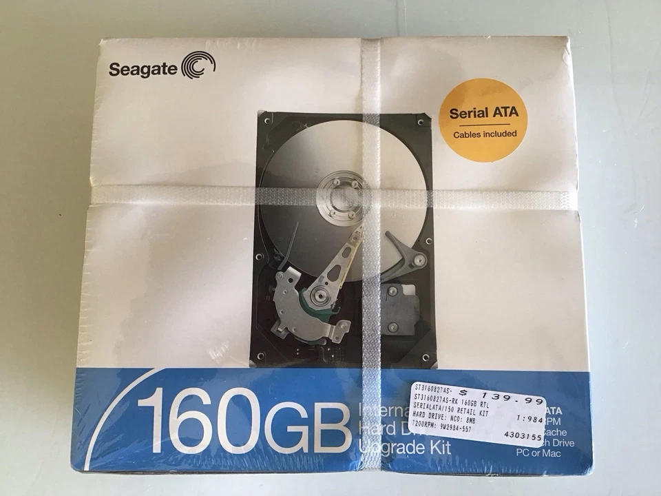 Seagate 160GB Internal Hard Drive Upgrade Kit, 7200 RPM 8MB ST3160827AS-RK. - Image 4 of 4