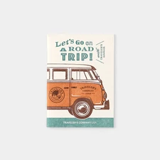 Travelers Company Factory LETS GO ON A ROAD TRIP Passport Size REFILL VW BUS NEW