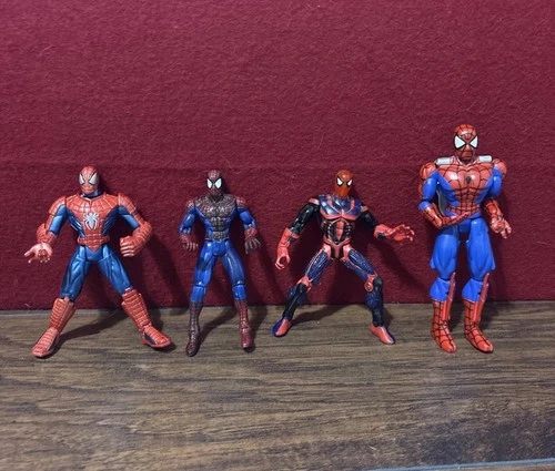 90’s ToyBiz Marvel Spider-Man 5” Vintage Action Figure Lot Of Four