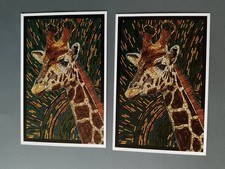 Giraffe - Mosaic - Lantern Press Postcard