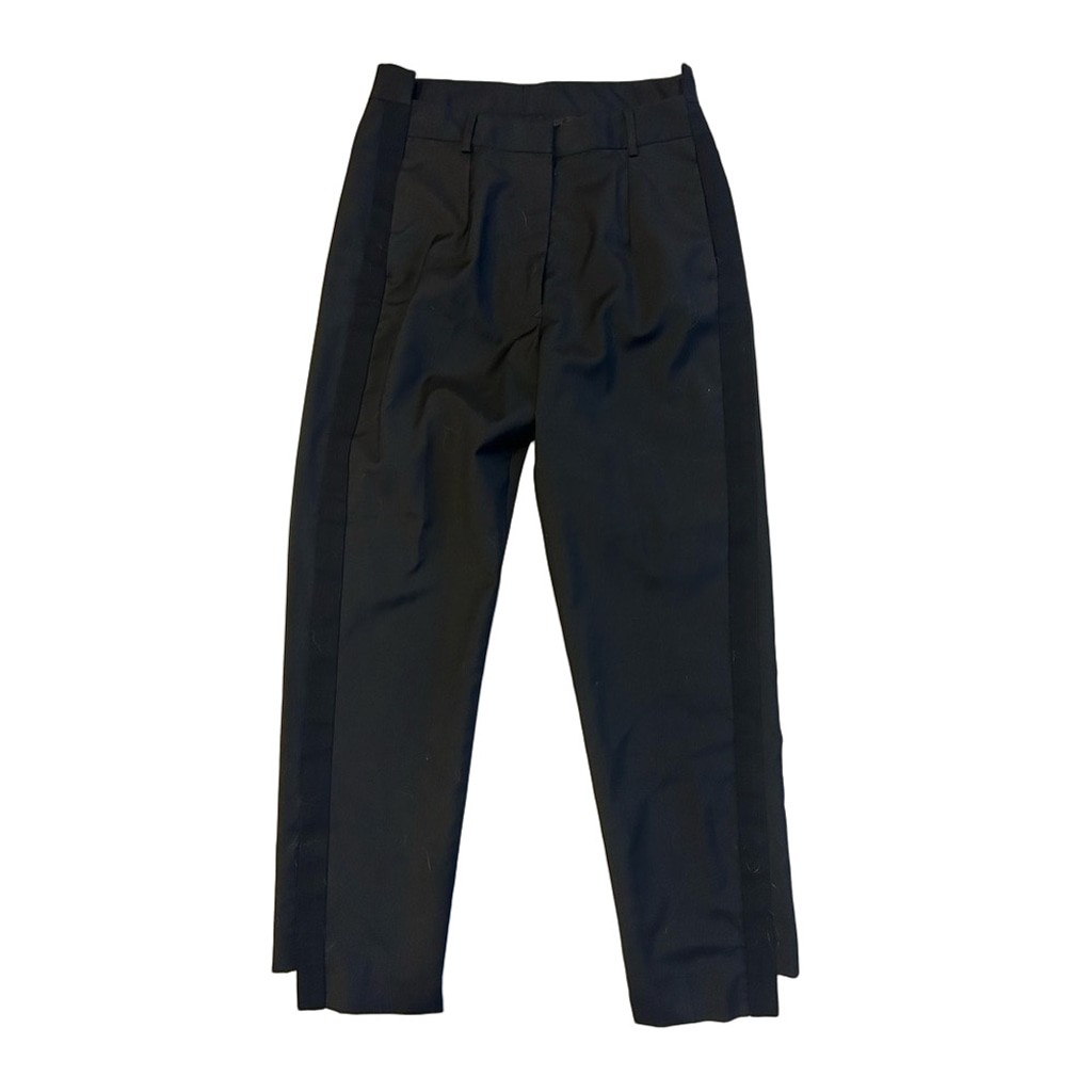 s*k様 2018s Maison Margiela black slacks MM6 Maison Margiela Black Tuxedo Pants Women's IT 42 (US 6/8