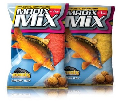 Madix Mix 1kg Fertigfutter Groundbait - 2,5 /kg Fischfutter Lockfutter Stippen