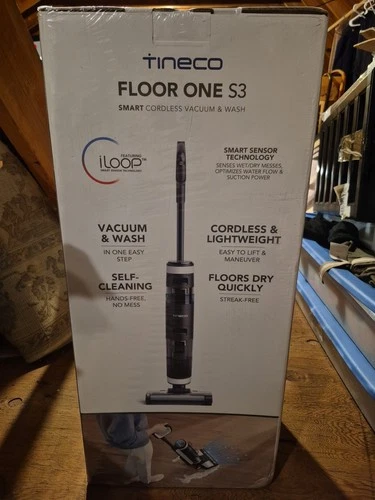 Tineco Floor One S3 Smart Cordless Hard Floor Wet Dry Vacuum Cleaner - Black/Gray