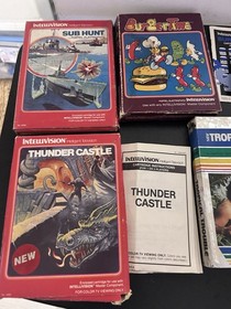 Vintage Retro intellivision Games Lot HTF Terror Of Doom And More