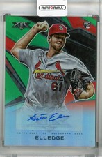 2021 Topps Fire St. Louis Cardinals Seth Elledge Base Autographs Green 07/75