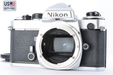 US Duty Free EXC 5 Nikon FE 35mm SLR Film Camera Silver Body From JAPAN 274