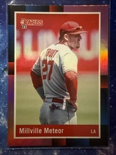 2022 Panini Donruss - Retro 1988 Variation Mike Trout #265 Holo Pink Short Print