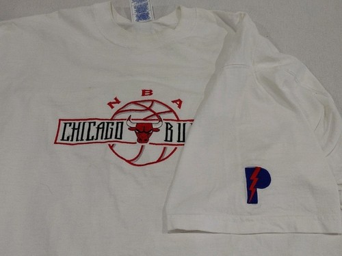 Maglietta vintage Chicago Bulls Pro Player NBA ricamata adulto taglia XXL 2XL USA - Foto 7 di 8