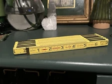 Vintage Stanley 72” Folding Wood Rule Ruler 106 339TC - Free Shipping