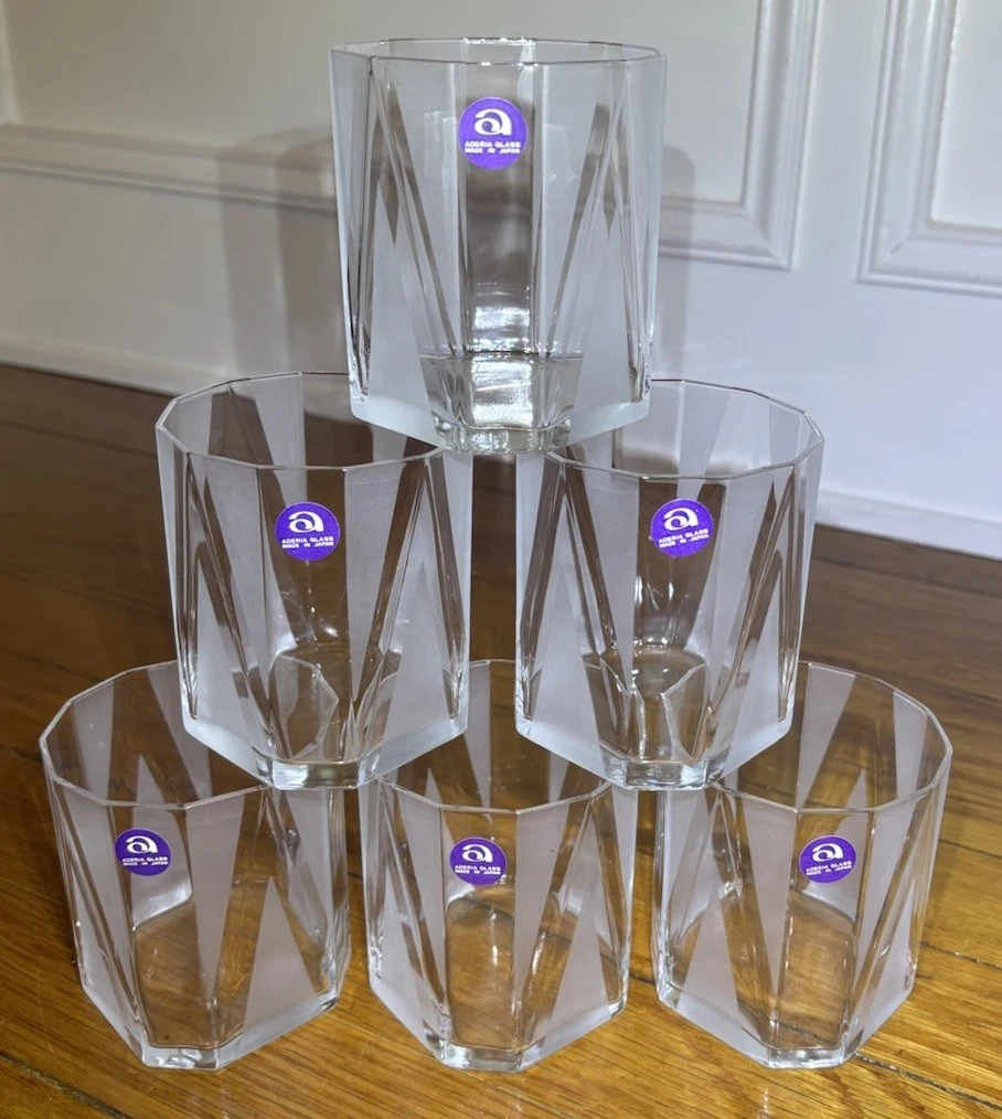 Aderia Glass Whiskey Rocks Glasses